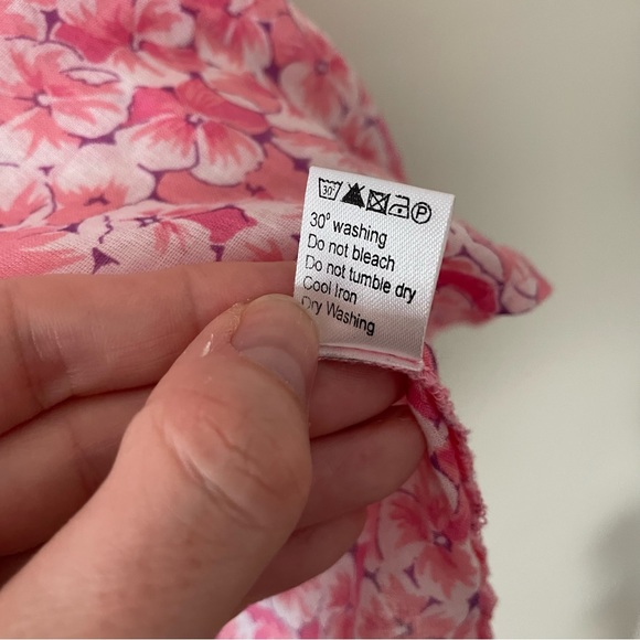 Banjanan Pink Floral Top Cinch Sleeve - Picture 5 of 6